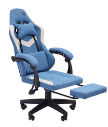 Кресло для геймеров CHAIRMAN GAME CH26 Голубой-бежевый