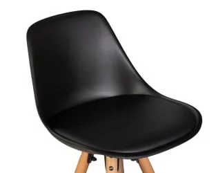 Стул полубарный DOBRIN RONNI Черный B-03