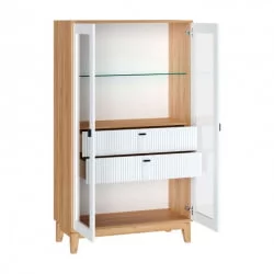 Шкаф двухстворчатый малый Бари ЛД 698.040.000 Дуб Золотой Белый