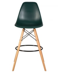 Стул барный DOBRIN DSW BAR (ножки светлый бук, цвет темно-зеленый (G-13)) 2 шт
