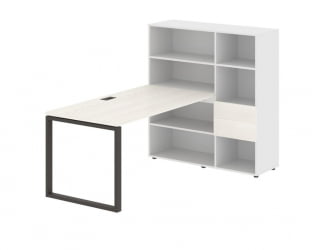 Рабочая станция ЕДИС ЕКРСТ 1215 Ясень Траун Мокко Белый / EDIS EQRST