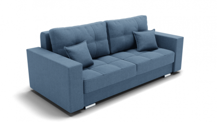 Диван Талисман-1 (ЗР) Цвет фасада: Голубой; Тип: Прямой; Материал фасада: Металл/Велюр