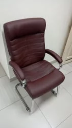 Кресло для посетителей Everprof Orion CF Экокожа Коричневый