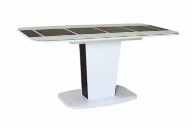 Стол раскладной Домино Белый Черный