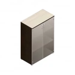 Шкаф для документов с тонированными стеклами Р.Шс-3СТ Венге/Дуб