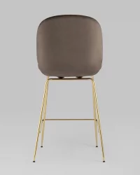 Стул полубарный Beetle со спинкой gold Коричневый
