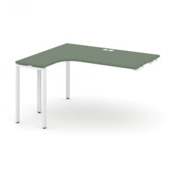 Стол-приставка к опорной тумбе/шкафу (левый) CONCEPT CN.OSAPR-005(L) Сандал Янтарный Белый