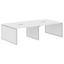 Конференц-стол КСТЕН-КП КСКПСCТ 2714 Белый Серый / XTEN-QP XQPSCT