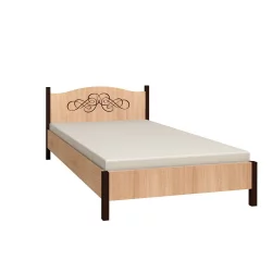 Кровать (1400) ADELE 3 Дуб Сонома/Орех шоколадный(спальня)