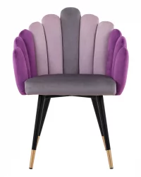 Кресло Камелия велюр Серый