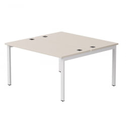 Бенч-система на 2 места на металлокаркасе, опоры 90 гр Everprof EVO 254S018 Кашемир Белый (1380)