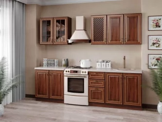 Шкаф кухонный 600 высокий с решеткой Кантри ЛД 235.596.000 Ноче Таволато