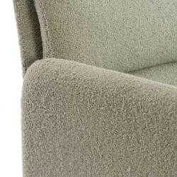 Кресло Dover хром букле, олива, barni dusty green