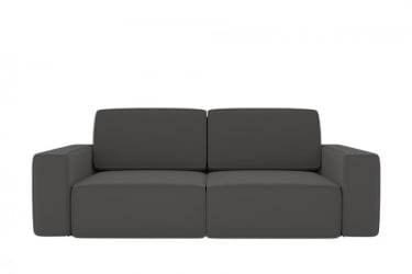 Диван прямой Сунндал (Berhouse) Цвет фасада: Серый велюр; Тип: Прямой; Материал фасада: Металл/Велюр