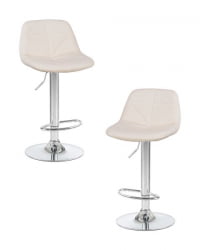 Стул барный DOBRIN DINA (кремовый) 2 шт