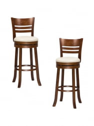 Стул барный DOBRIN WILLIAM BAR (шоколад, кремовый) 2 шт