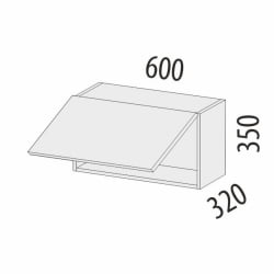 Антресоль (с системой плавного закрывания) Бьянка 102.101