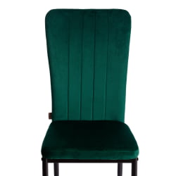 Стул ВЕРТЕР (мод. БC577-ДC) металл, флок, 41 х 52 х 95 см, Греен (зеленый) ХЛР56 / черный / VERTER (mod. BC577-DC) Green HLR56