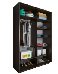 Шкаф-купе 2-х дверный Акцент-Вера КР 1400х600 Дуб молочный