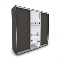 Шкаф-купе 3-х дверный Акцент-Сим ДЗ 1500х600 Венге