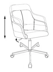 Кресло для оператора Бюрократ CH-380M Каппучино 38-402