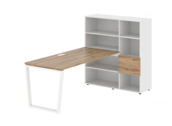 Рабочая станция EDIS EVRST 1217 Дуб Денвер светлый Белый Белый