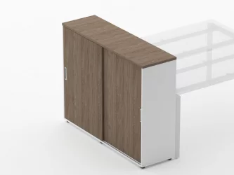 Тумба-купе высокая для рабочего модуля Deka 9.03.145 Дуб Верцаска/Белый
