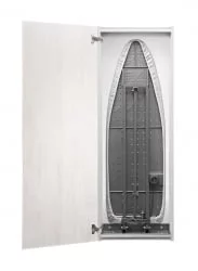 Узкий шкаф в прихожую Iron Slim Eco (левый) Беленый дуб