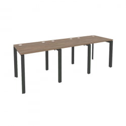 Рабочая станция на П-образном м/к ONIX O.MP-RS-3.0.7 Дуб Аризона/Антрацит