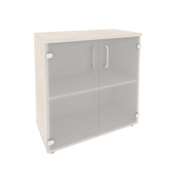 Шкаф низкий широкий (2 низких фасада стекло) ONIX O.ST-3.2 Денвер Светлый