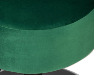 Пуф DOBRIN DANNY BLACK (зеленый велюр (MJ9-88))