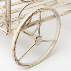 Цветочница Secret de Maison CARRIAGE (mod. PL08--6954) металл, 40х23х55см, Античный белый (Antique White)