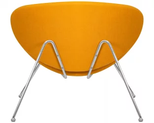 Кресло дизайнерское DOBRIN EMILY Желтая ткань AF13