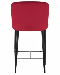 Стул полубарный DOBRIN CHRISTIAN 65  Бордовый велюр V108-85
