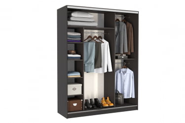 Шкаф-купе Бассо 2-600 SK-01B04.H венге/белый