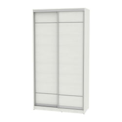 Шкаф-купе белый лдсп B-220х120х60-2(ВД-D7D7)