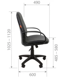 Офисное кресло для оператора CХАИРМАН 279М ДжиПи (ДЖП) черно-серый / CHAIRMAN 279M (JP)