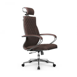 Кресло руководителя Metta L 2c 44C/K116 Infinity Easy Clean (MPES) Комплект 3 Темно-коричневое