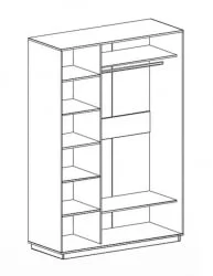 Двустворчатый гардеробный шкаф 1500 (дуб сонома)
