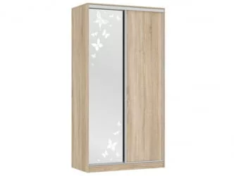 Детский шкаф для одежды Рио 1-600 бабочки Дуб сонома