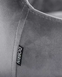 Стул полубарный DOBRIN CHRISTIAN 65 Темно-серый велюр V108-91