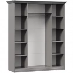 Шкаф четырехстворчатый Джулия ЛД 695.020.000 Оникс серый