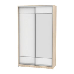 Шкаф-купе B-220х135х60-1(ДСС-Белый-D7D8)