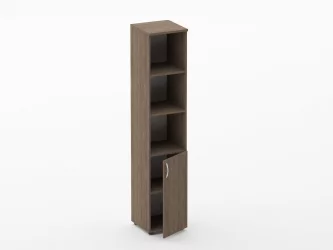 Шкаф высокий полуоткрытый Glassy 6.19.12Пр Дуб Верцаска