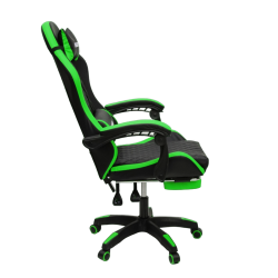 Кресло 892-1 цвет черный/зеленый с массажем 892-1-black-green-mass