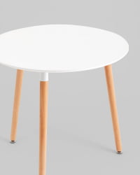 Стол круглый EAMES DST NEW D=80 белый
