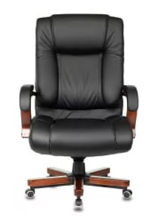 Кресло руководителя Бюрократ T-9925WALNUT Черный