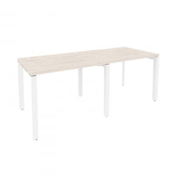 Рабочая станция на П-образном м/к ОНИКС О.МП-РС-2.1.8 Денвер Светлый/Белый / ONIX O.MP-RS-2.1.8