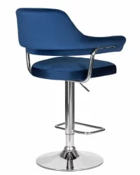 Стул барный DOBRIN CHARLY Синий велюр MJ9-117