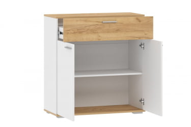 Тумба Санти НМ 013.77 Белый/Дуб Крафт Золотой